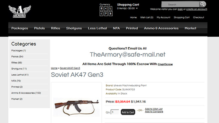 Deep Web Guns Armory Soviet AK47 Gen37810214
