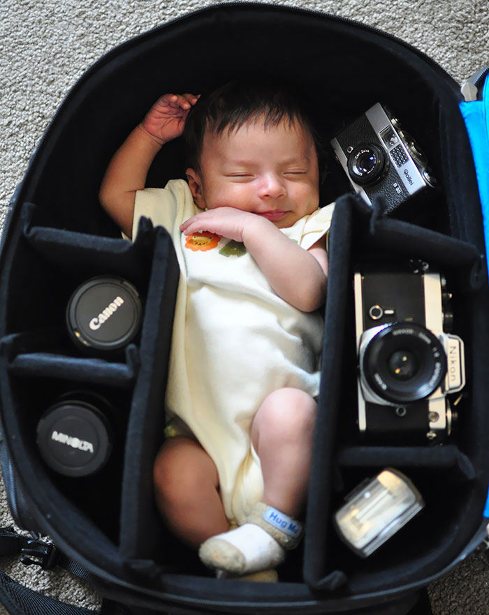 پدران عکاس و ثبت تصاویری متفاوت از نوزادان‌شان