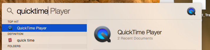 Open the QuickTime player it comes pre installed on Mac 002