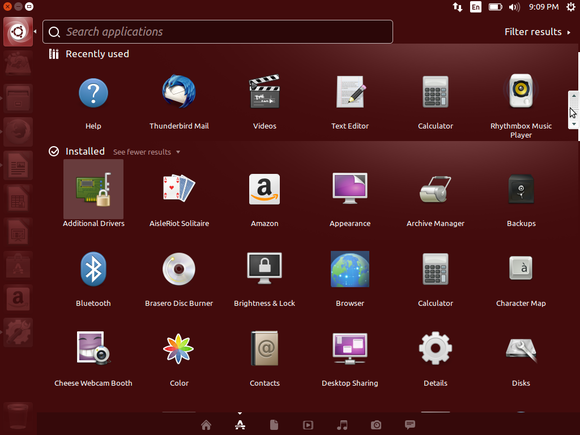 ubuntu dash applications