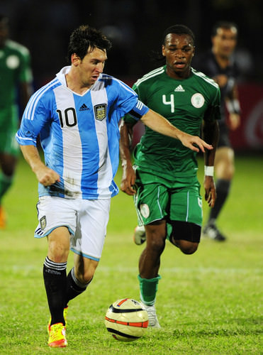 مسی در بازی آرژانتین - نیجریه