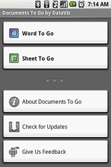 documents-to-go-start-screen
